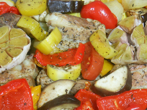 Pieczone żeberka a la ratatouille