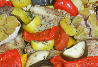 Pieczone żeberka a la ratatouille