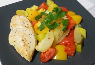 Filet z kurczaka z warzywami a la ratatouille