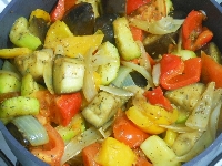 Ratatouille - wszystkie składniki razem