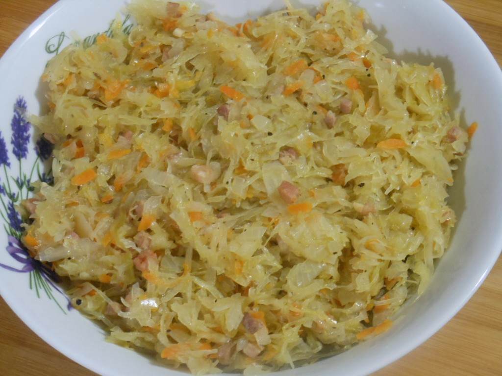 Duszona kapusta kiszona