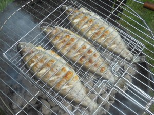 Ryba grillowana w specjalnym ruszcie
