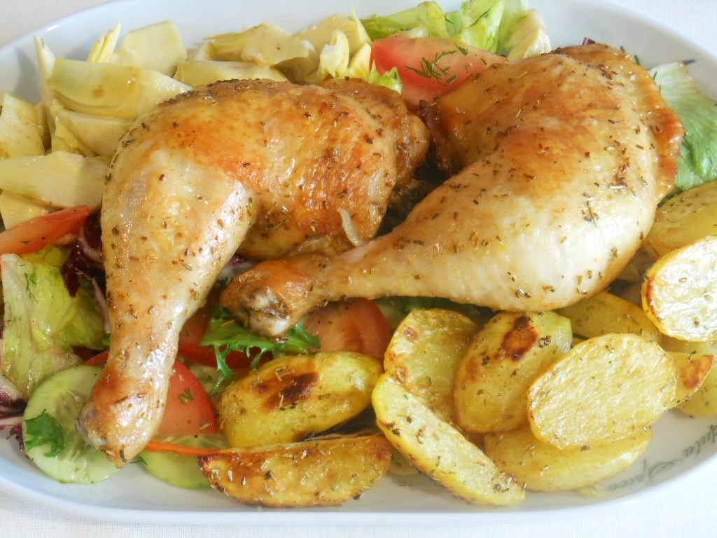 Grillowane nogi z kurczaka z cytryną i rozmarynem