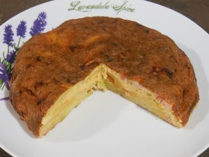 Hiszpański omlet z wędzonym boczkiem