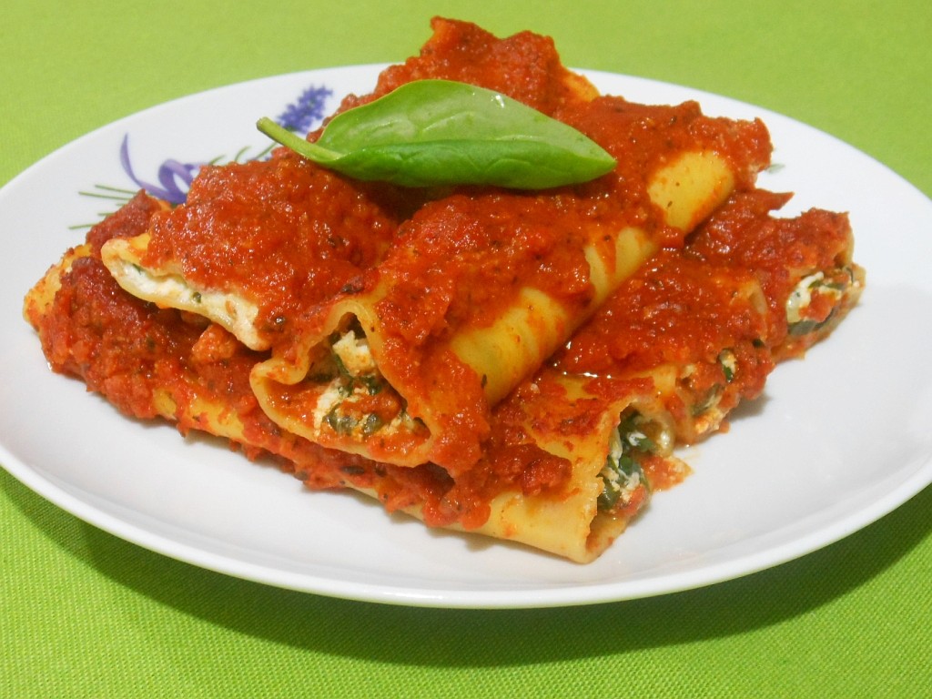 Cannelloni ze szpinakiem i ricottą
